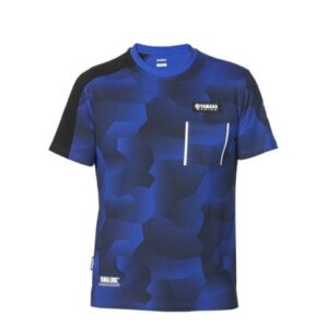Genuine Yamaha Racing Paddock Blue Men’s T-Shirt Camo Durham