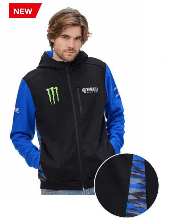 NEW 2024 Genuine Yamaha Men’s Monster Energy Racing Team Hoody KALTAN Sweatshirt
