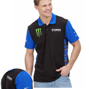 NEW 2024 Genuine Yamaha Men's Monster Energy Racing Team IVDEL Polo Shirt
