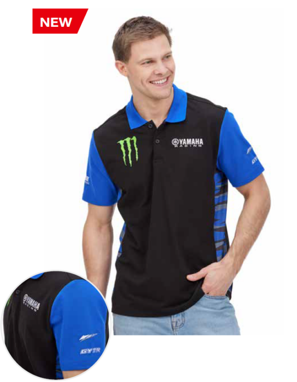 NEW 2024 Genuine Yamaha Men's Monster Energy Racing Team IVDEL Polo Shirt