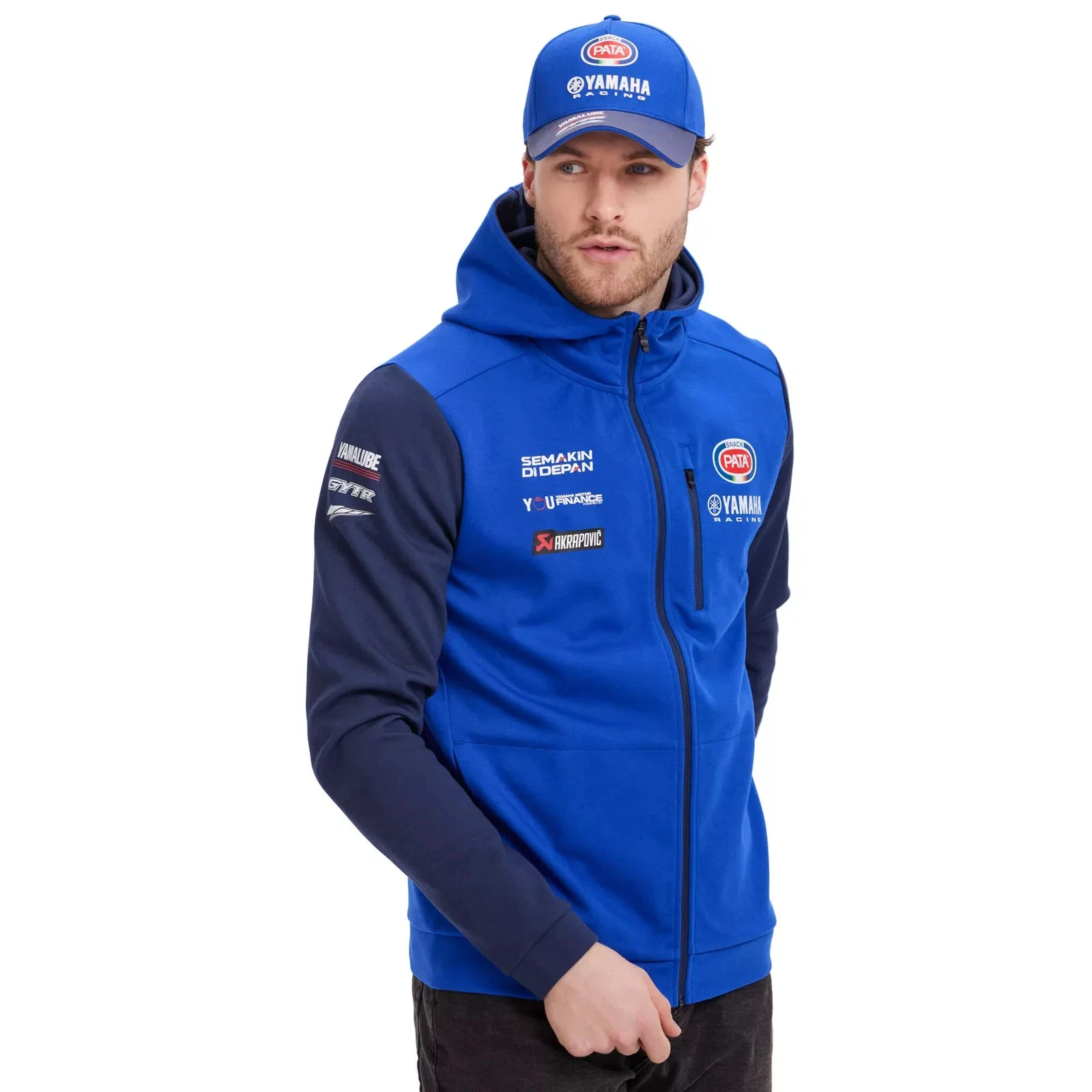 New 2024 Genuine Yamaha Mens World Superbikes Zip Sweater B24SB109E0